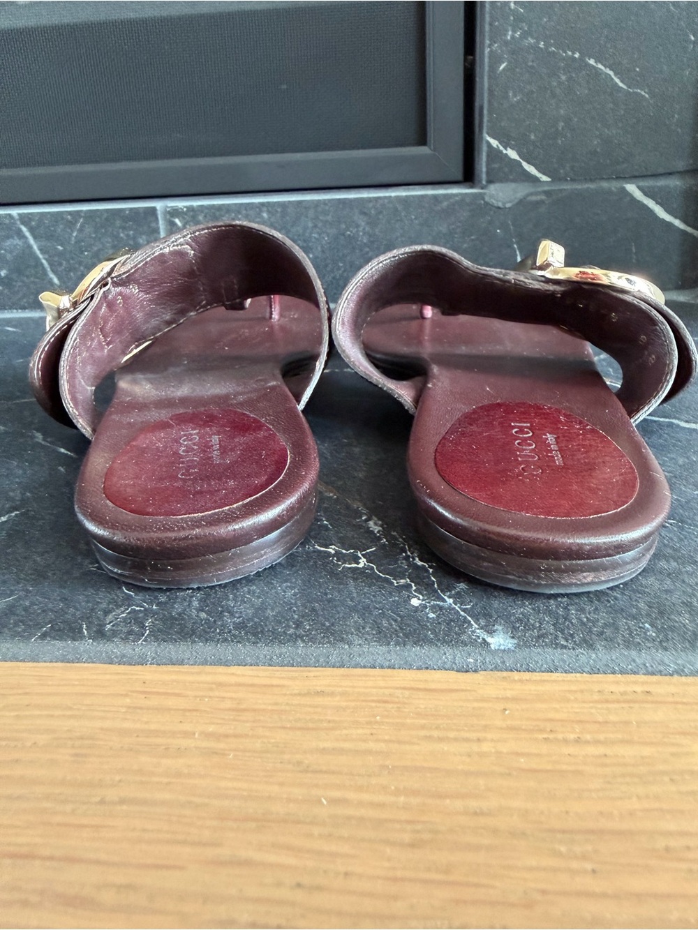 Gucci Horsebit Leather Sandals - Picture 7 of 11